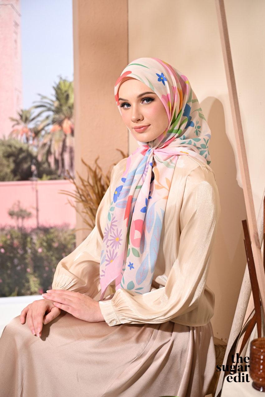 THESUGAREDIT Jasmine Collection French Cotton Bawal ( SPLENDID )