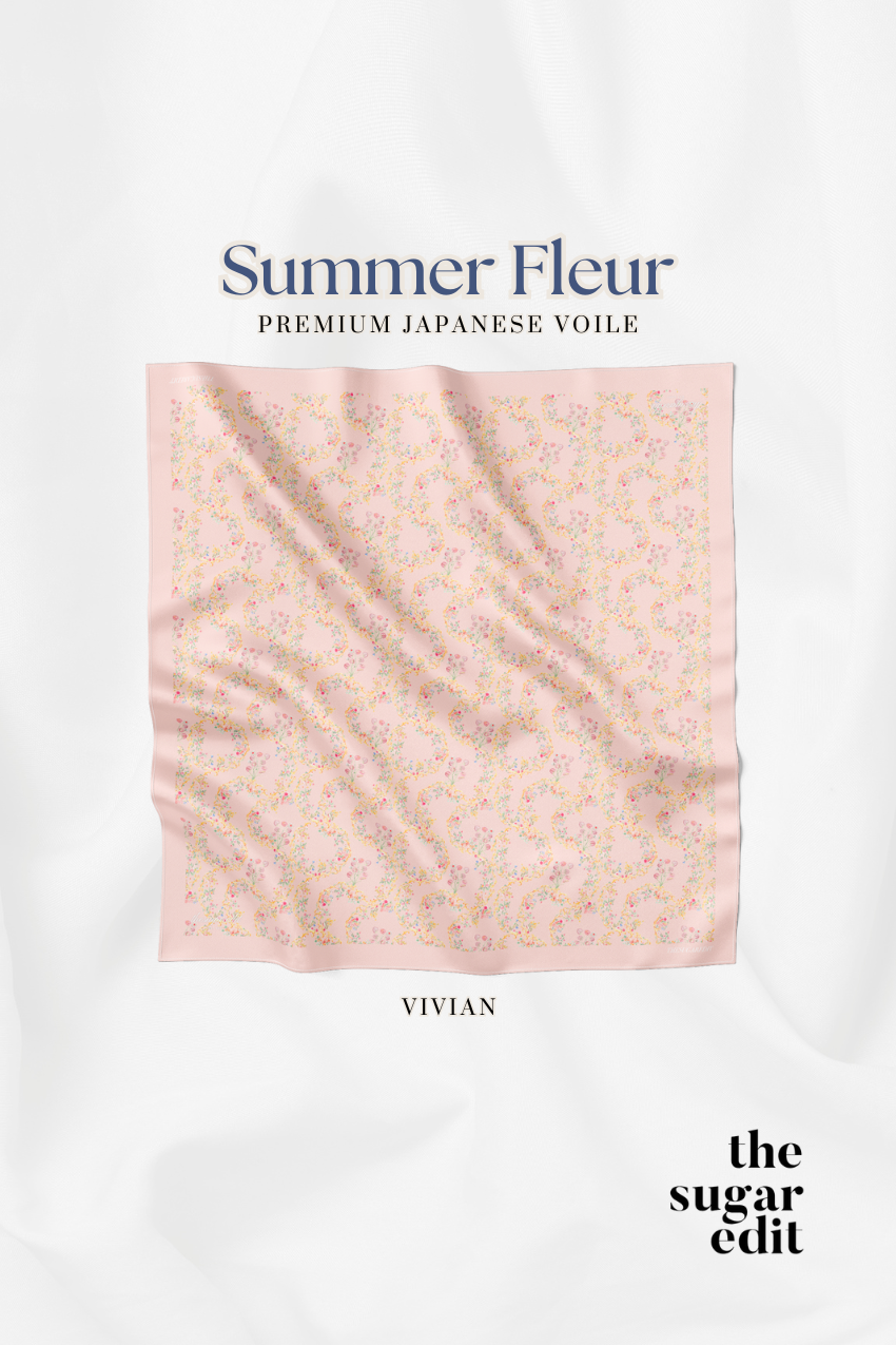 THESUGAREDIT Summer-Fleur Series Premium Japanese Voile ( Vivian )