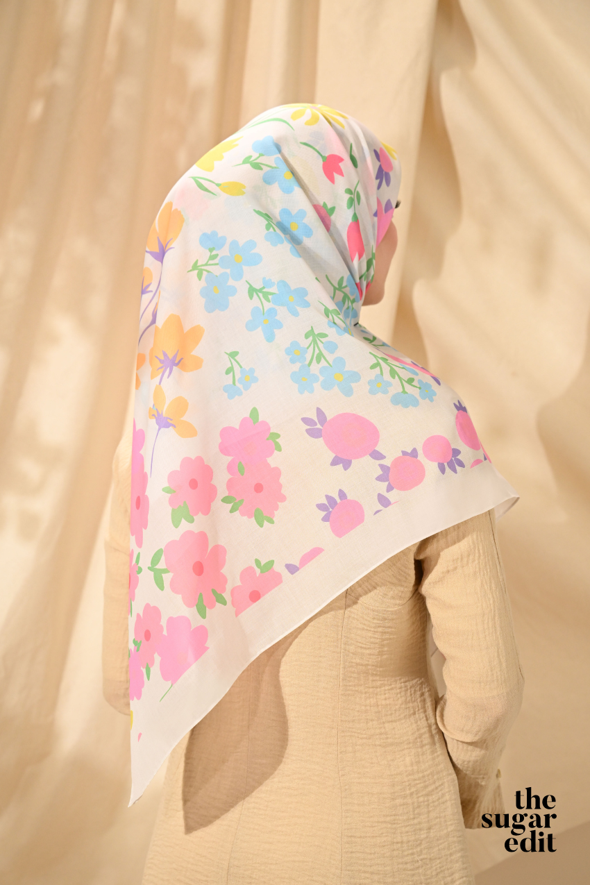 THESUGAREDIT Jasmine Collection French Cotton Bawal ( BRIGHT )