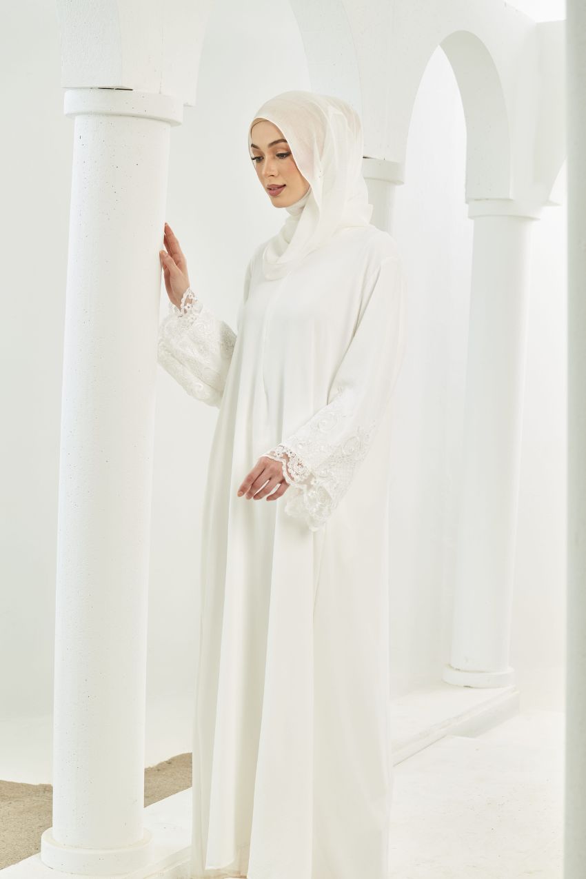 Layla Abaya [ Off White ]