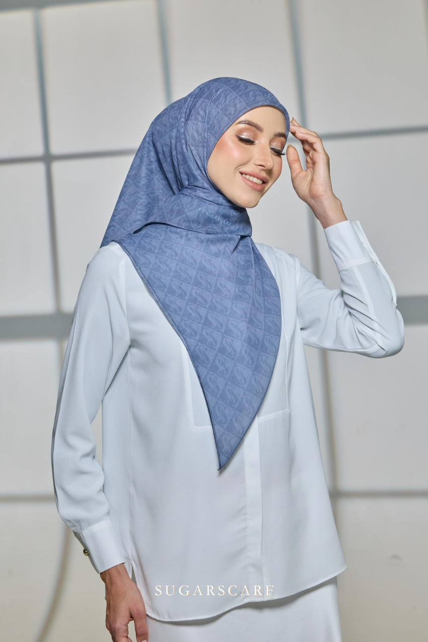 YES DEFECT - Sugarscarf Monogram JapaneseVoile In Bora Bora