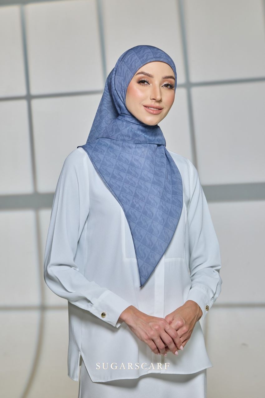YES DEFECT - Sugarscarf Monogram JapaneseVoile In Bora Bora