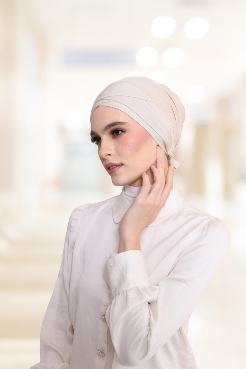 Superhero BambooViscose Inner Signature Criss Cross in Buttercream