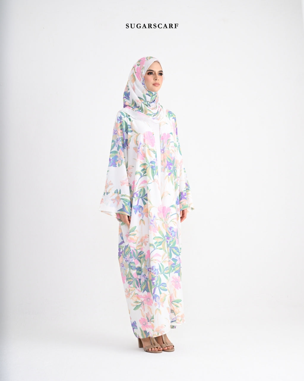 She is In Bloom Abaya Outer in Maria