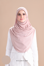 Iris Slip On Plain Hijab (Latte)