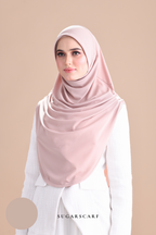 Iris Slip On Plain Hijab (Latte)