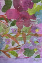 TSE BloomInvitation Japanese Cotton Voile Square - Sora