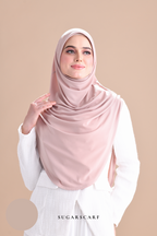 Iris Slip On Plain Hijab (Latte)