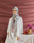 YES DEFECT (Square ) Celeste In Mixed Silk Matte Satin (SimpulanCeleste)