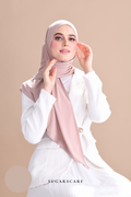 YES DEFECT - Claudia Triangle Style (Semi Instant Hijab) (Latte)