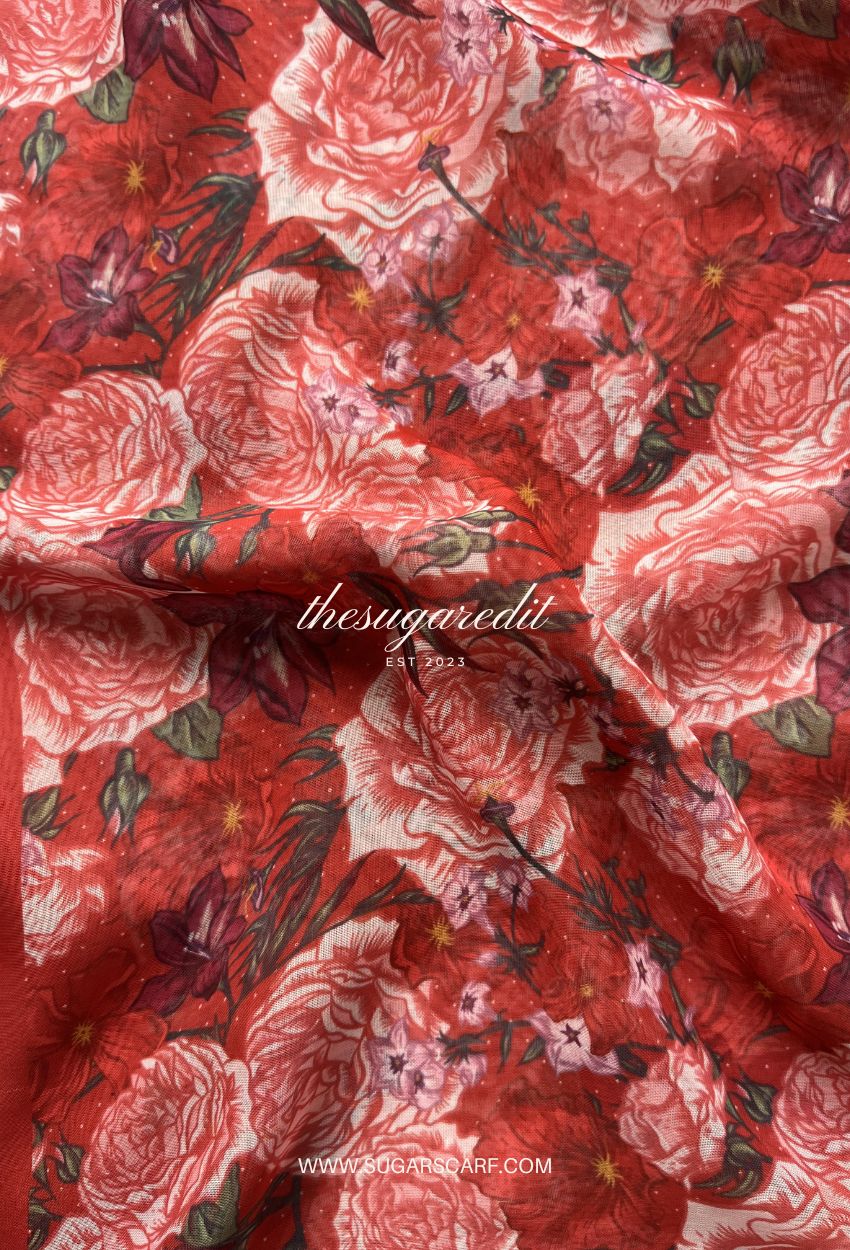 TSE Mod Japanese Cotton Voile Square In Bushra