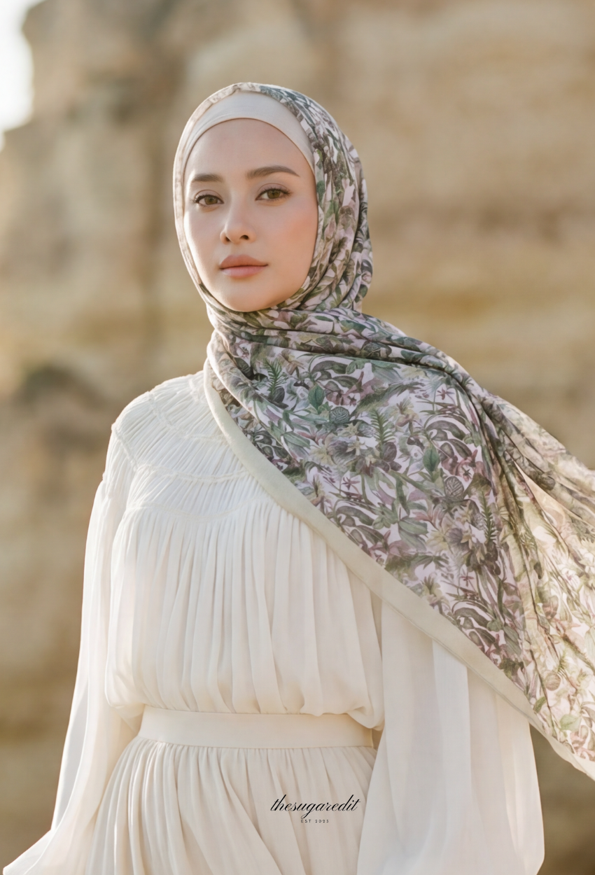 TSE Grace Collection Japanese Voile Square In Goals