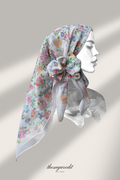 YES DEFECT - TSE Paris Cotton Voile Square Scarf ( Beautiful Strangers )