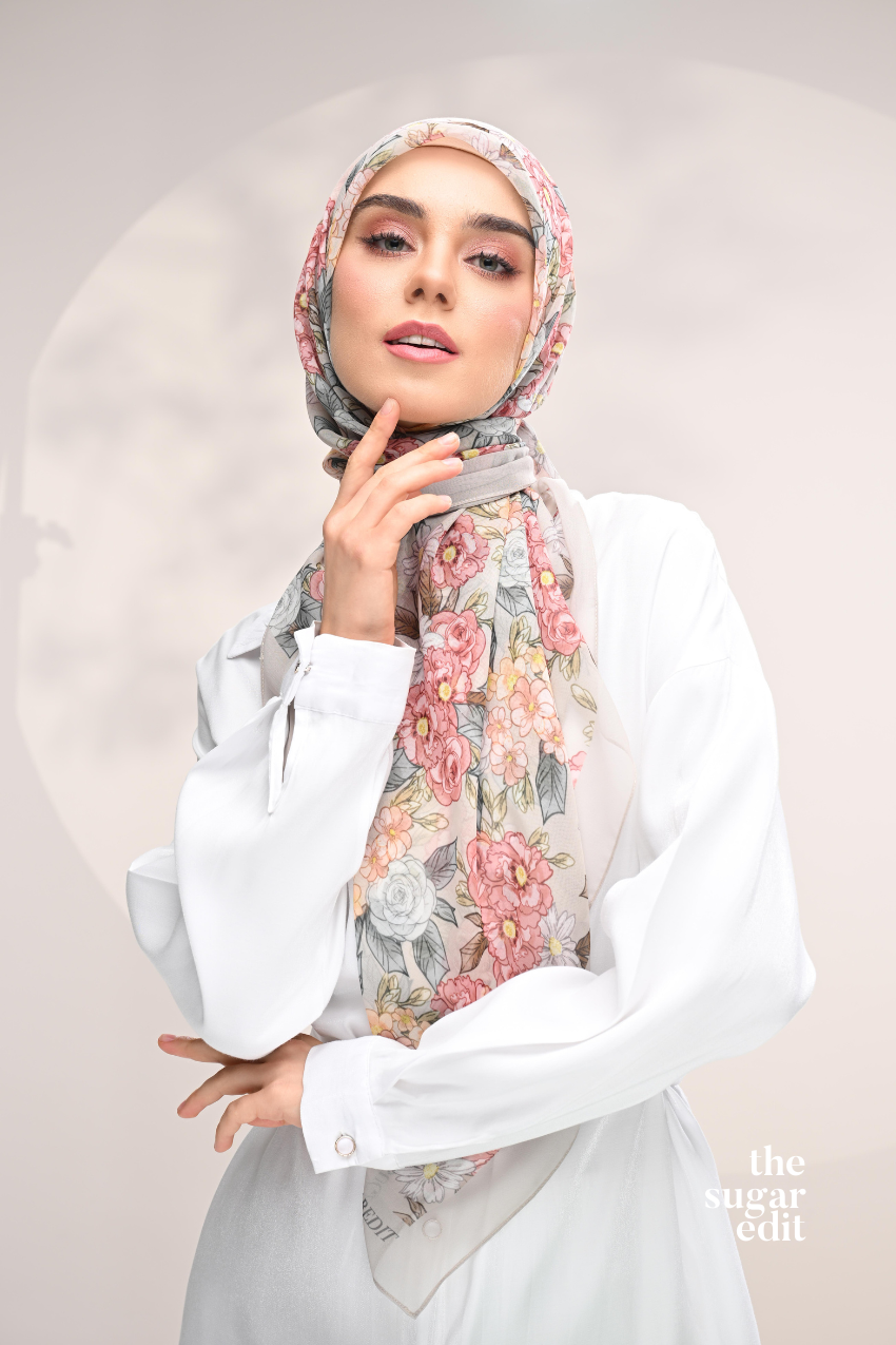 YES DEFECT - THESUGAREDIT Blooming Japanese Cotton Voile In ( Be Kind )