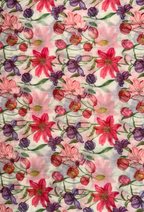 TSE BloomInvitation Japanese Cotton Voile Square - Zurich