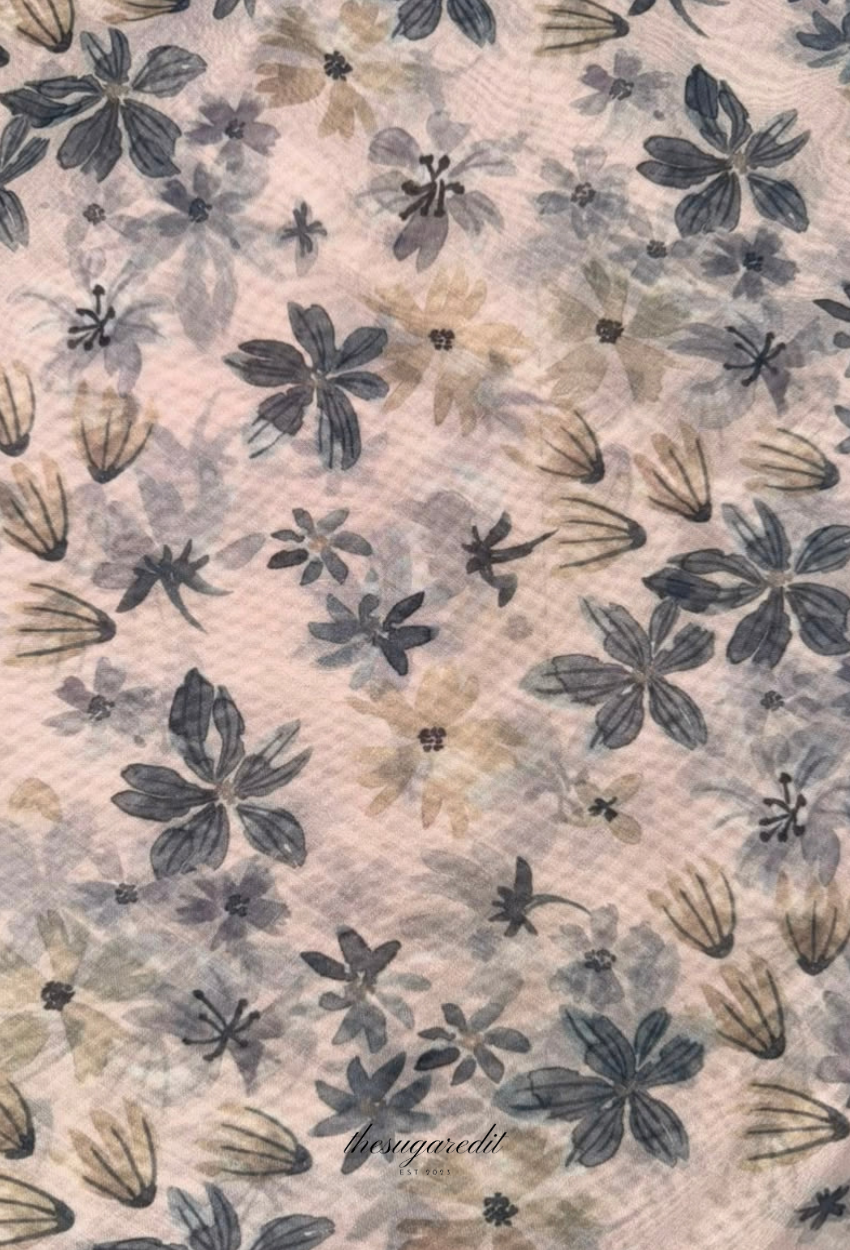 TSE BloomInvitation Japanese Cotton Voile Square - Hawaii