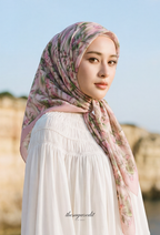 TSE BloomInvitation Japanese Cotton Voile Square FloralFrenzy