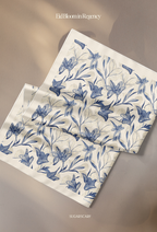 Eid Bloom 2026 Scarves Mixed Satin Square in Regency