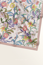YES ( Square ) Blooming Matte Satin Silk Square ( VISIONARY )
