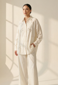 Jeniffer Set Mixed Linen-Blend In White