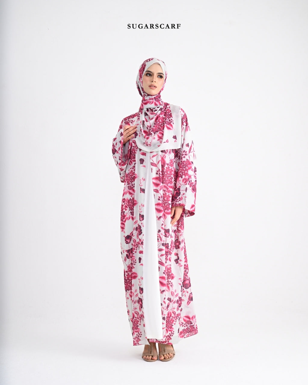 She is In Bloom Abaya Outer in Alicia