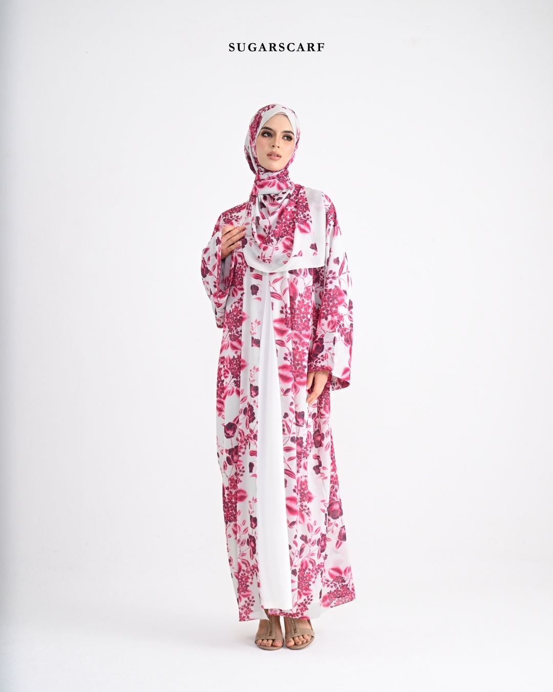 She is In Bloom Abaya Outer in Alicia