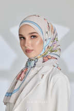 YES ( Full Wide Pleats Shawl ) Garden of Hurrem Bloom in ( BELKIS )