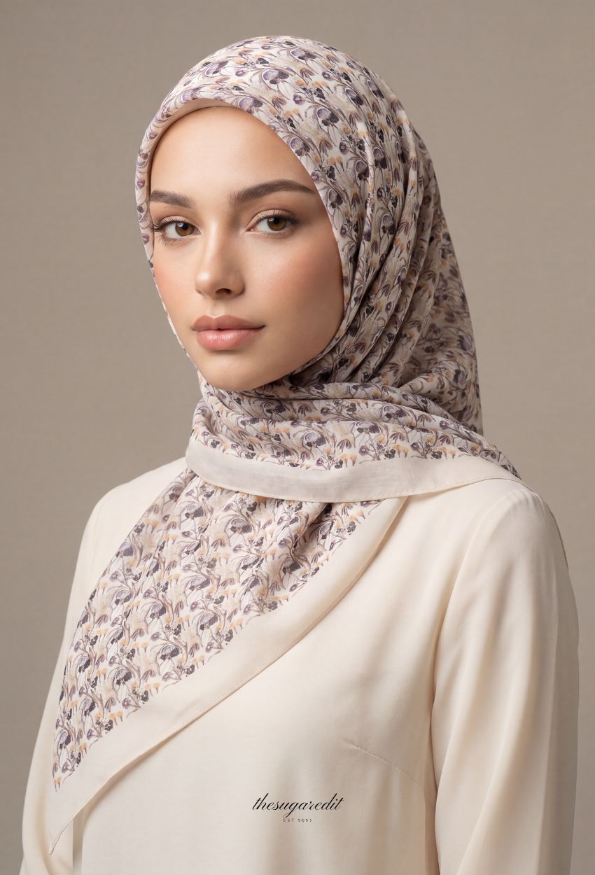 TSE Mod Japanese Cotton Voile Square In Eugenie
