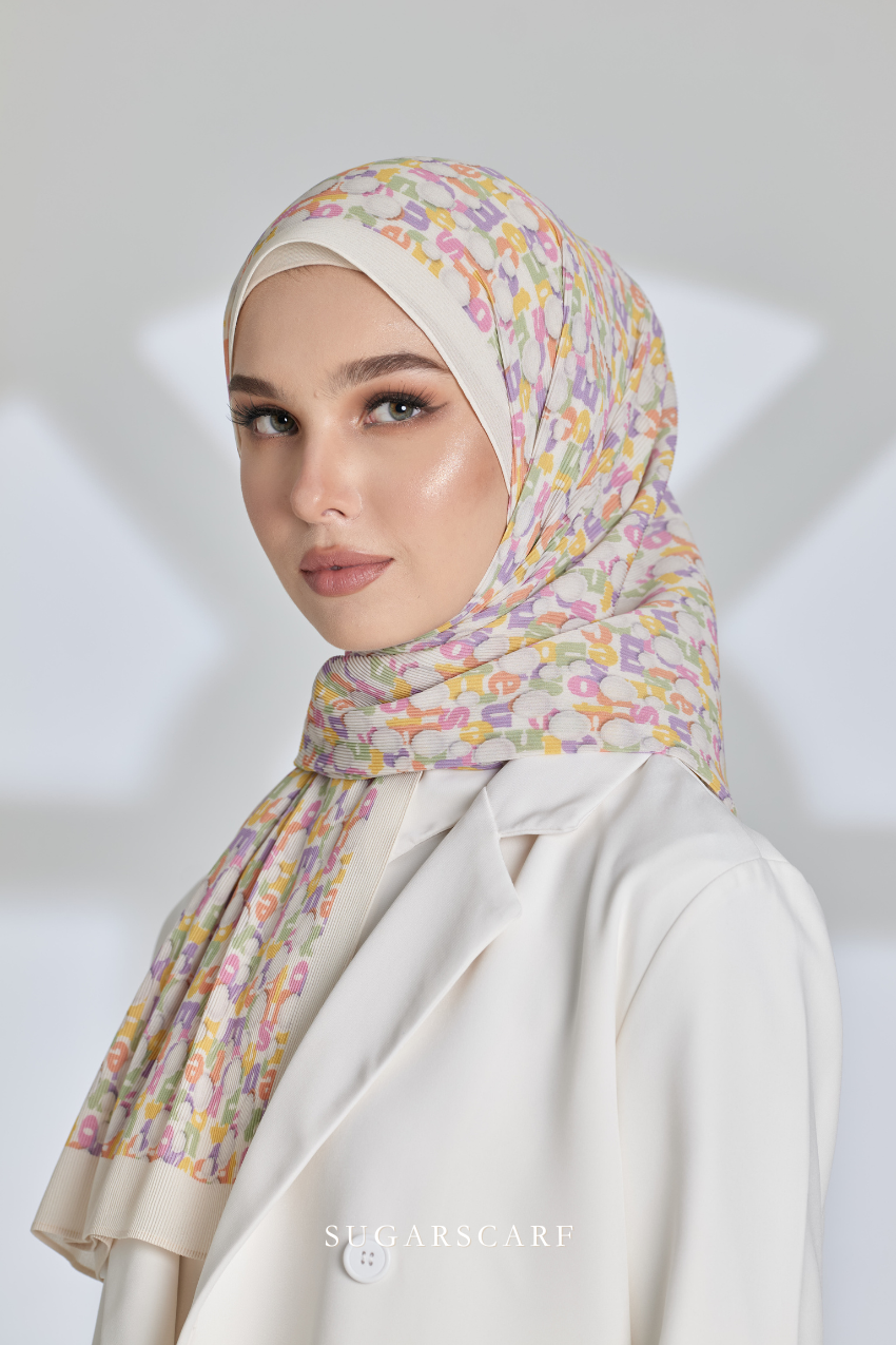 YES DEFECT ( Full Wide Pleats Shawl ) SS x Mentos in Fruity