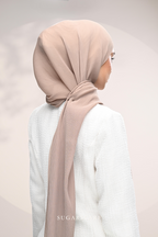 YES DEFECT - ( Full Wide Pleats Shawl ) Elegant Folds Everyday Ironless Pleats Shawl ( Vintage )