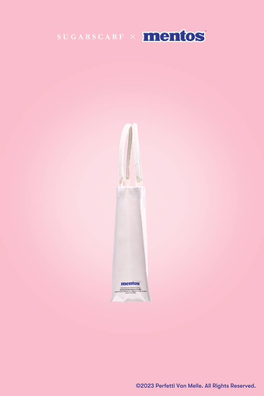 Sugarscarf X Mentos Canvas Cotton 100% ToteBag in Fruity
