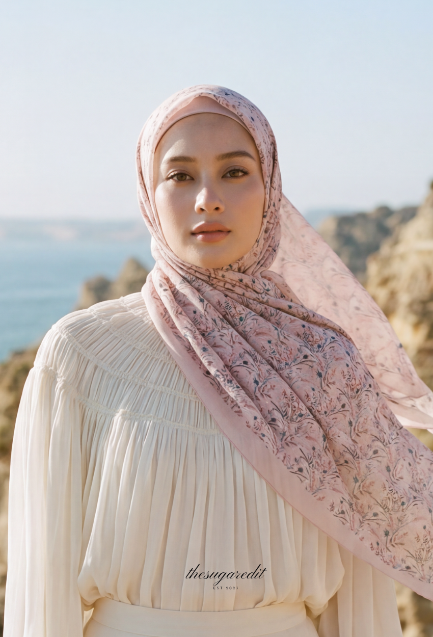 TSE BloomInvitation Japanese Cotton Voile Square Marice