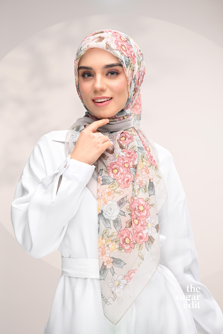 YES DEFECT - THESUGAREDIT Blooming Japanese Cotton Voile In ( Be Kind )