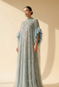 Seraphina Crystal Beads Drape In Princess Blue