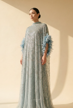 Seraphina Crystal Beads Drape In Princess Blue