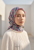 TSE BloomInvitation Japanese Cotton Voile Square In Maria