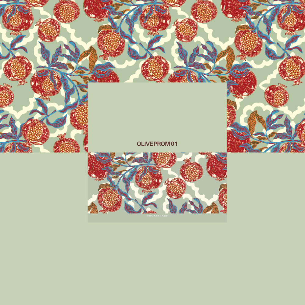 FallInLove Scarves Mixed Satin Square in Olive Prom 01