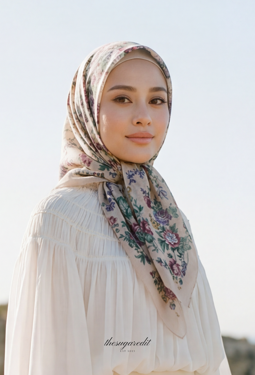 TSE BloomInvitation Japanese Cotton Voile Square MissTyra