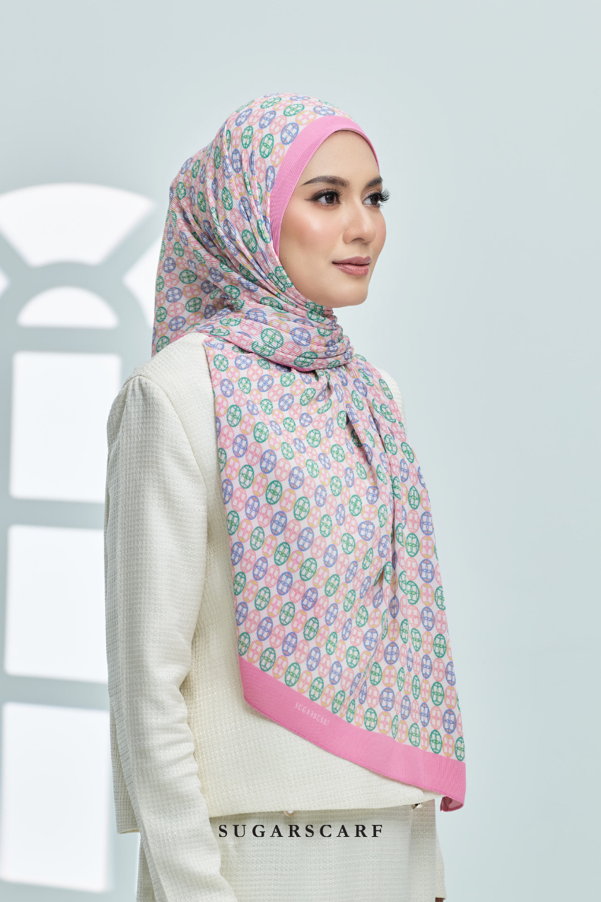 ( Full Wide Pleats Shawl ) Girl Boss ( Meeting )