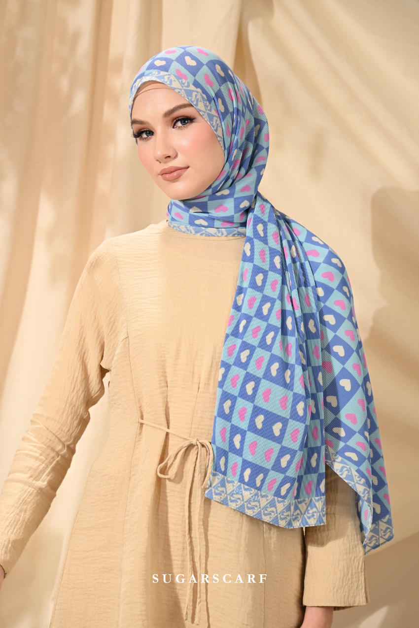 ( Full Wide Pleats Shawl ) Kindness ( PEACE )