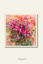 TSE BloomInvitation Japanese Cotton Voile Square - MonetGarden