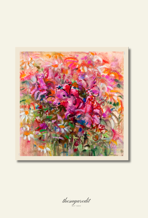 TSE BloomInvitation Japanese Cotton Voile Square - MonetGarden