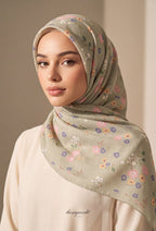 TSE Mod Japanese Cotton Voile Square In Alba