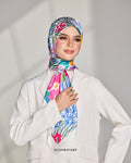 YES DEFECT Matte Satin Silk Sq (Garden Whimsy) in Floral Whispers