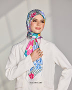 YES DEFECT Matte Satin Silk Sq (Garden Whimsy) in Floral Whispers