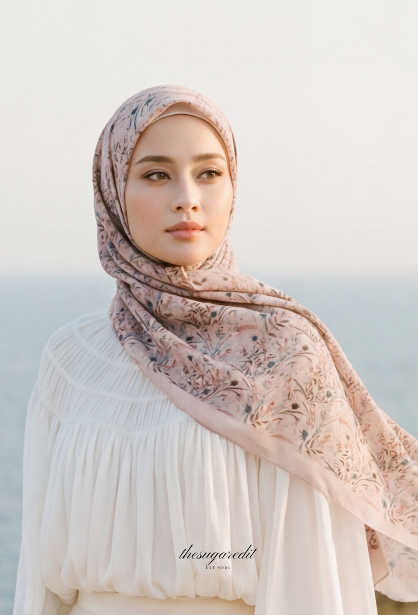 TSE BloomInvitation Japanese Cotton Voile Square Marice