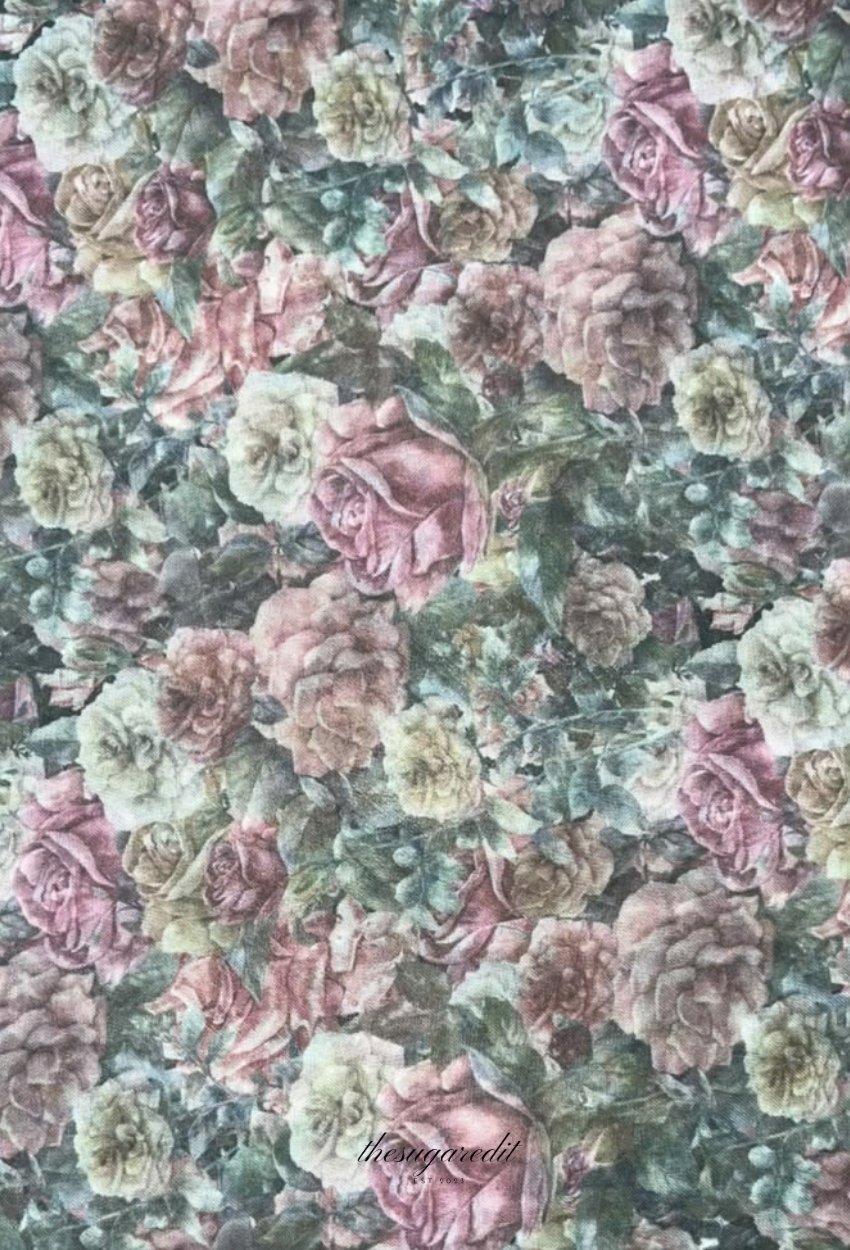 TSE BloomInvitation Japanese Cotton Voile Square - SaoPaolo