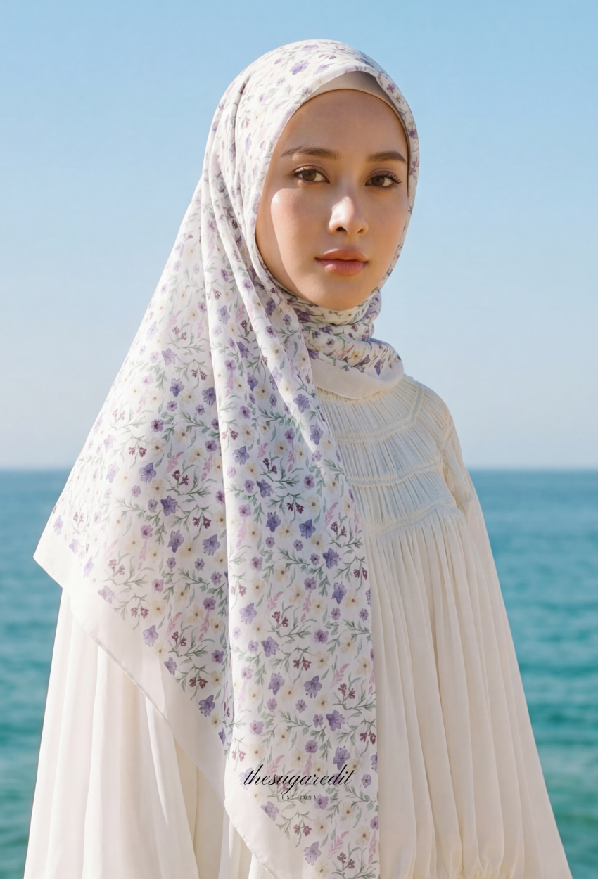 TSE BloomInvitation Japanese Cotton Voile Square In TheDarling