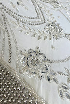 Rose Crystal Beads Drape In Pink