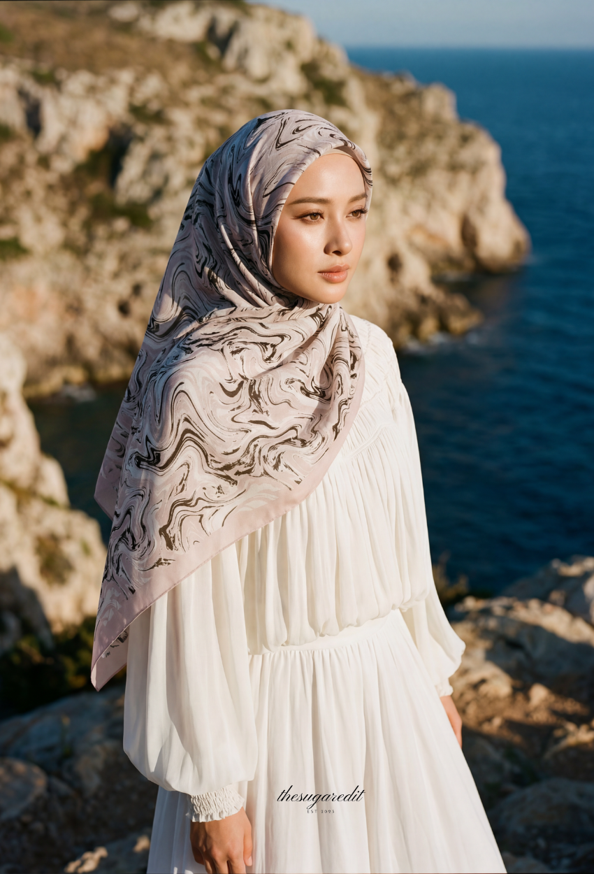 TSE Grace Collection Japanese Voile Square In YouAreEnough